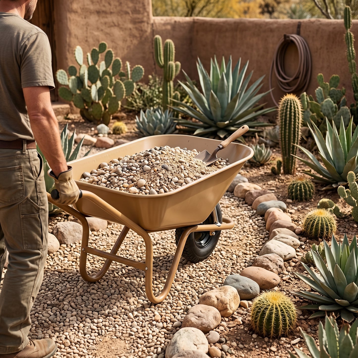 Rustic Essential | Steel Garden Cart | Gift-Ready Earth Tone