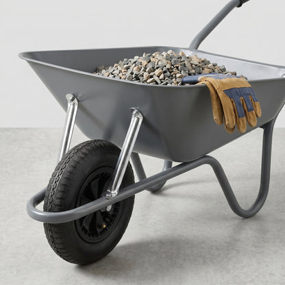 Home Garden Hero | Steel Yard Cart | Gift-Ready Modern Gray
