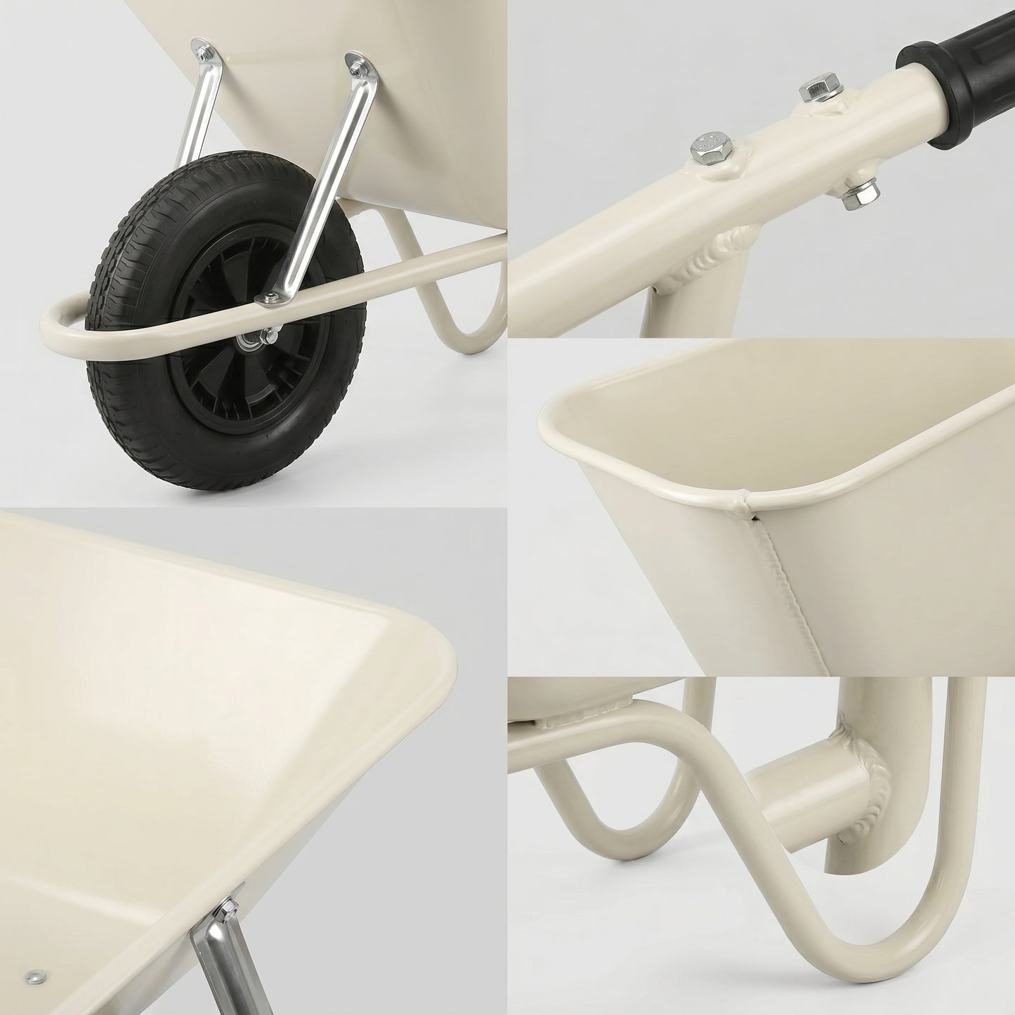 Backyard Favorite | Steel Utility Cart | Gift-Ready Ivory Finish