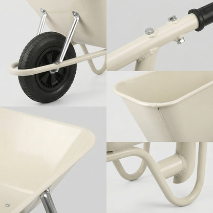 Backyard Favorite | Steel Utility Cart | Gift-Ready Ivory Finish
