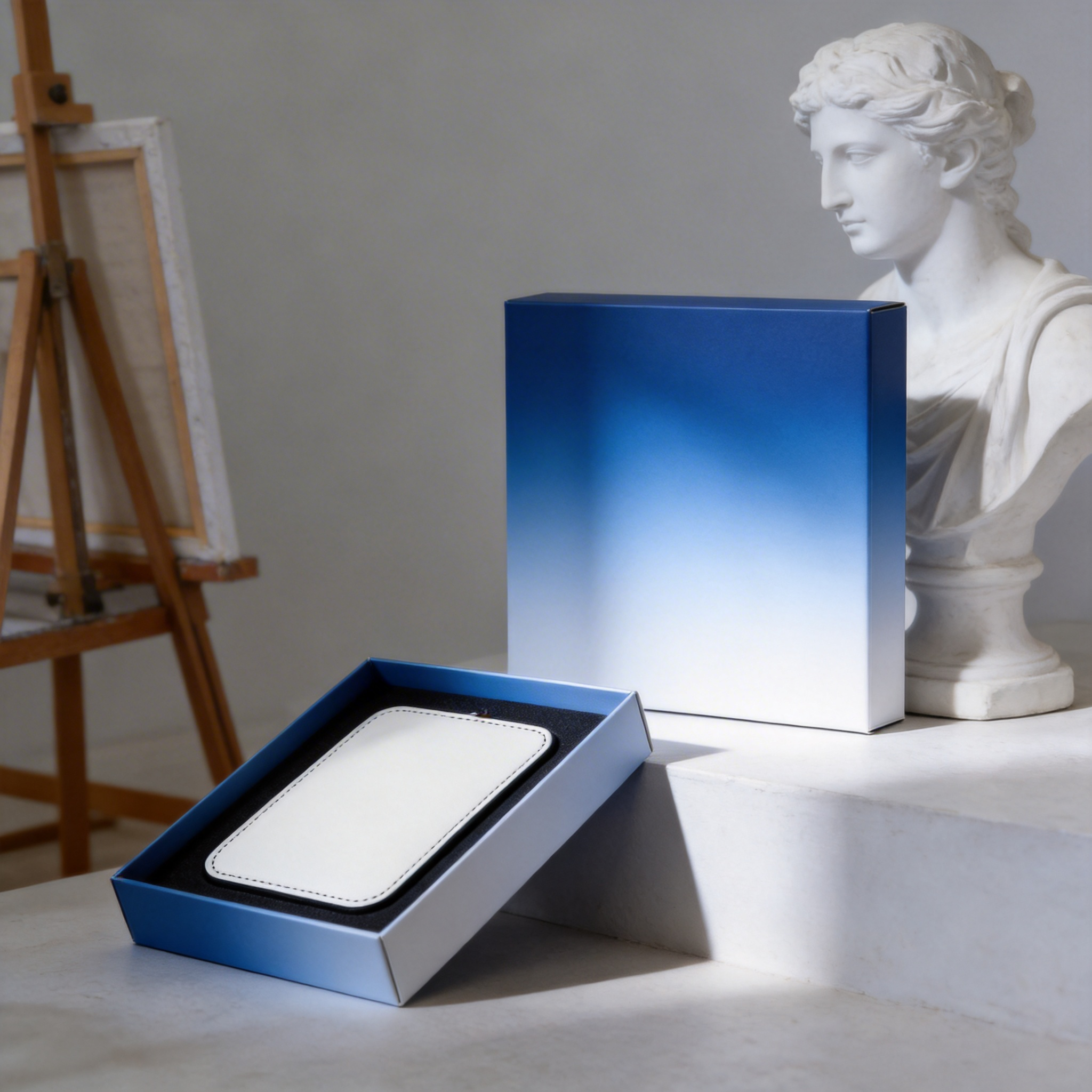 Gift-Worthy | Premium Leather | Minimalist Desk Mat | Perfect for Executives | Crisp White with Elegant Stitched Detailing | Ideal for Sleek, Stylish Offices