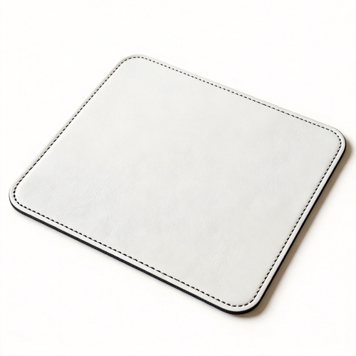 Gift-Worthy | Premium Leather | Minimalist Desk Mat | Perfect for Executives | Crisp White with Elegant Stitched Detailing | Ideal for Sleek, Stylish Offices