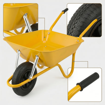 Outdoor Favorite | Steel Garden Cart | Gift-Ready Sunshine Yellow