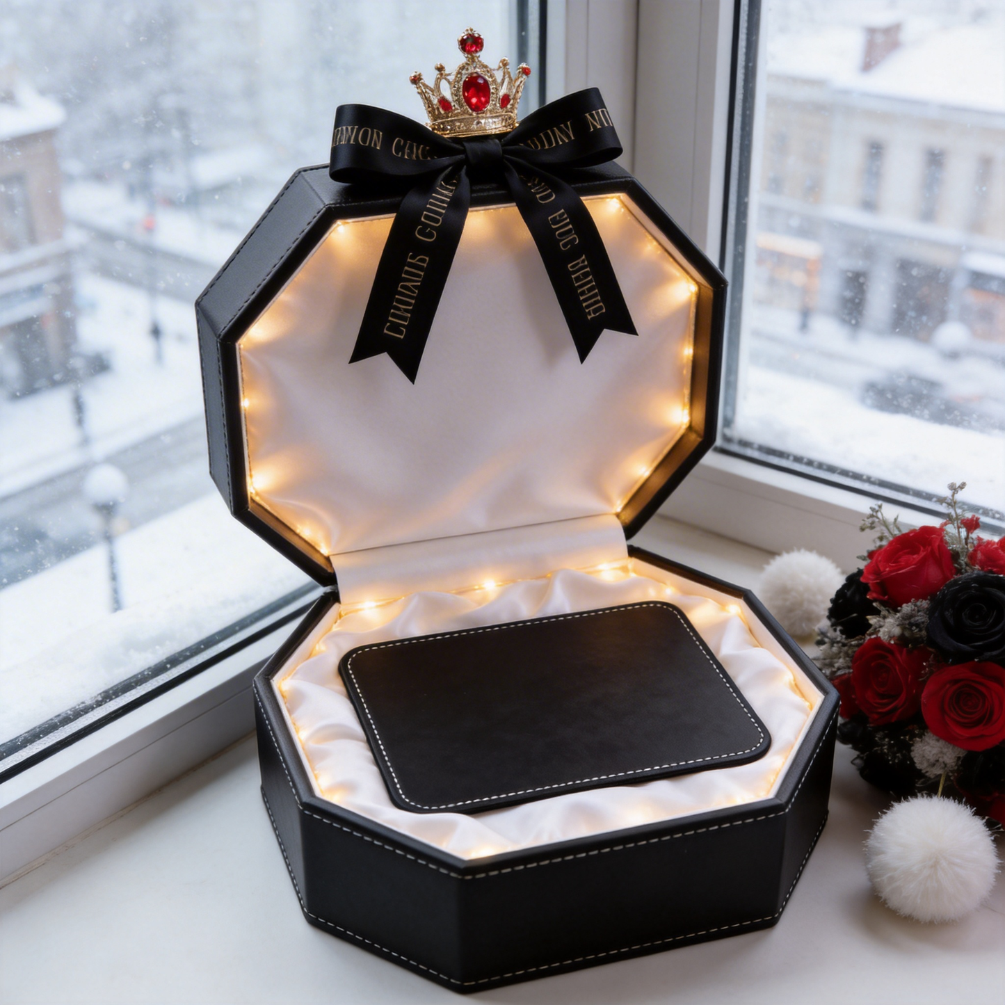 Gift-Worthy | High-Quality Leather | Functional Desk Mat | Ideal for Professionals | Classic Black with Stitched Edging | A Must-Have for Organized Spaces