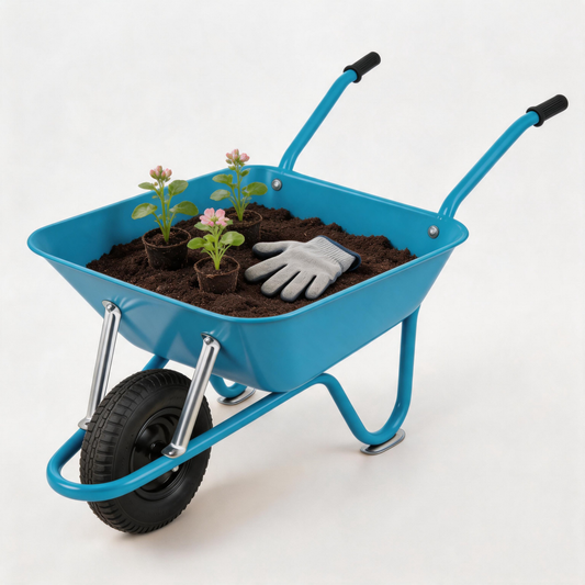 Outdoor Classic | Steel Garden Cart | Gift-Ready Ocean Blue
