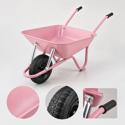 Garden Delight | Steel Utility Cart | Gift-Ready Blush Finish