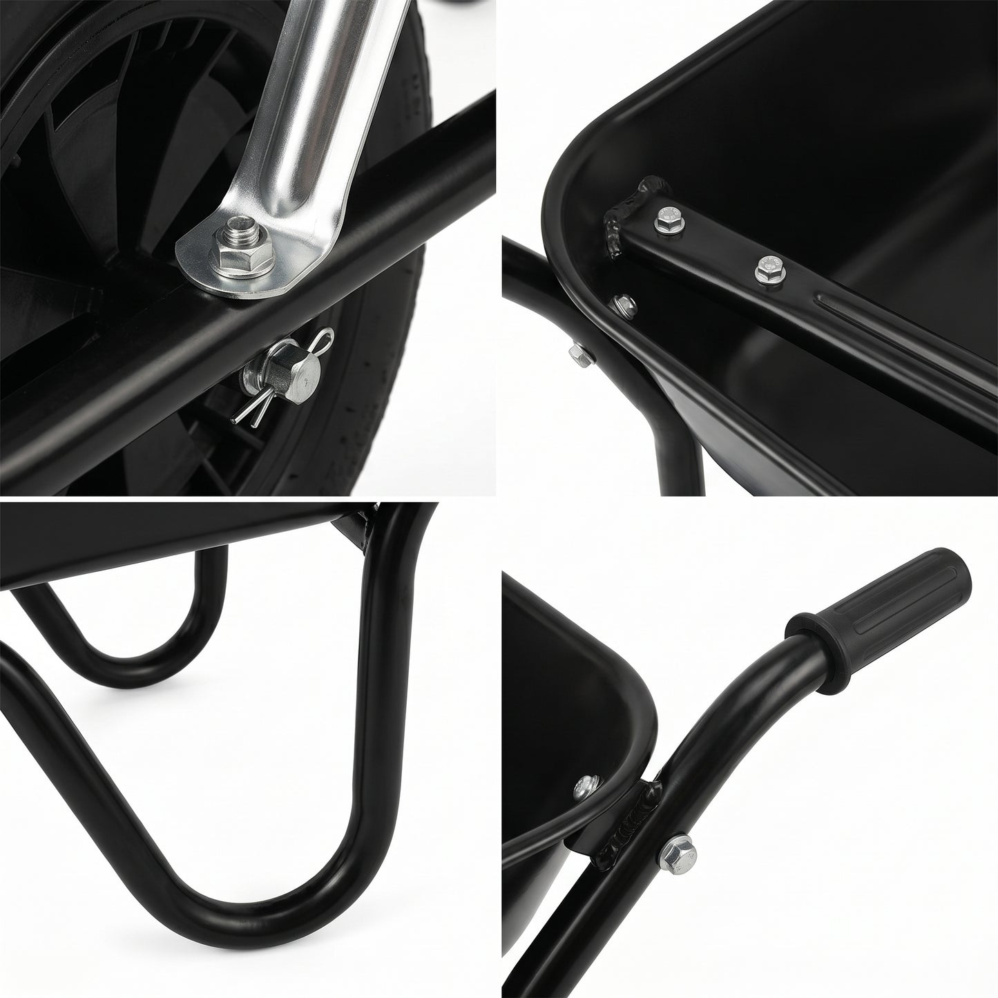 Garden Essential | Steel Yard Cart | Gift-Ready Black Finish