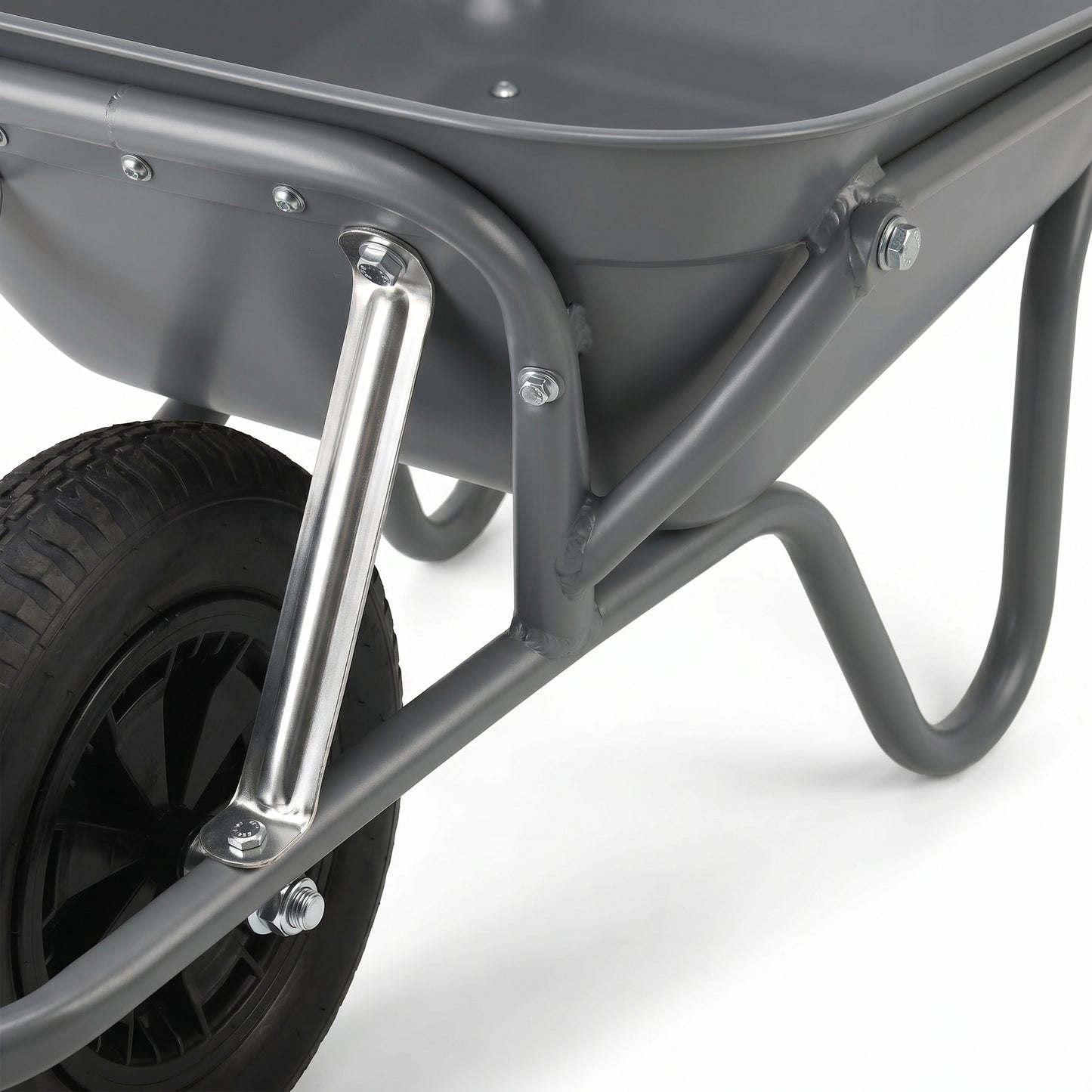 Home Garden Hero | Steel Yard Cart | Gift-Ready Modern Gray