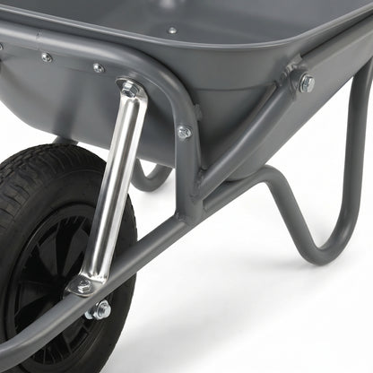 Home Garden Hero | Steel Yard Cart | Gift-Ready Modern Gray