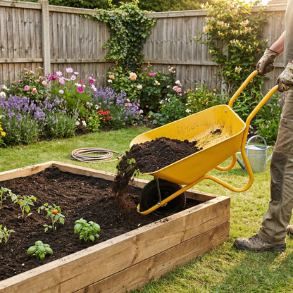 Outdoor Favorite | Steel Garden Cart | Gift-Ready Sunshine Yellow