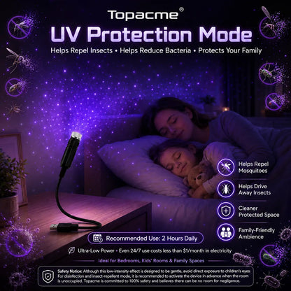 Topacme® 🍎Night Light Projector - Smart Holographic Star Projector