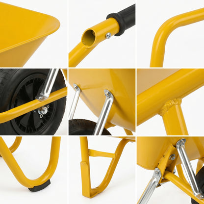 Outdoor Favorite | Steel Garden Cart | Gift-Ready Sunshine Yellow