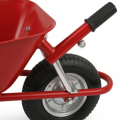 Outdoor Essential | Steel Garden Cart | Gift-Ready Red Finish