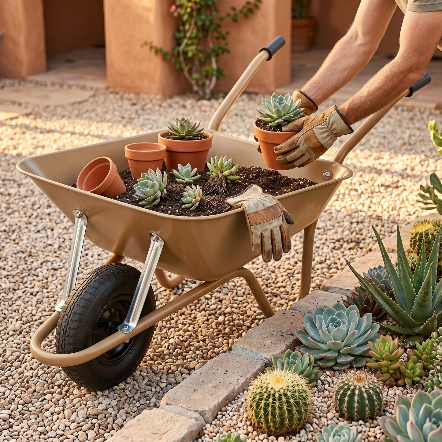 Rustic Essential | Steel Garden Cart | Gift-Ready Earth Tone