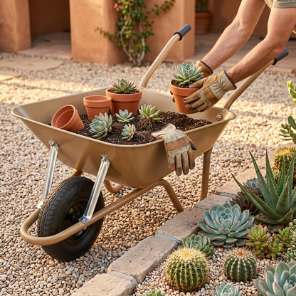 Rustic Essential | Steel Garden Cart | Gift-Ready Earth Tone