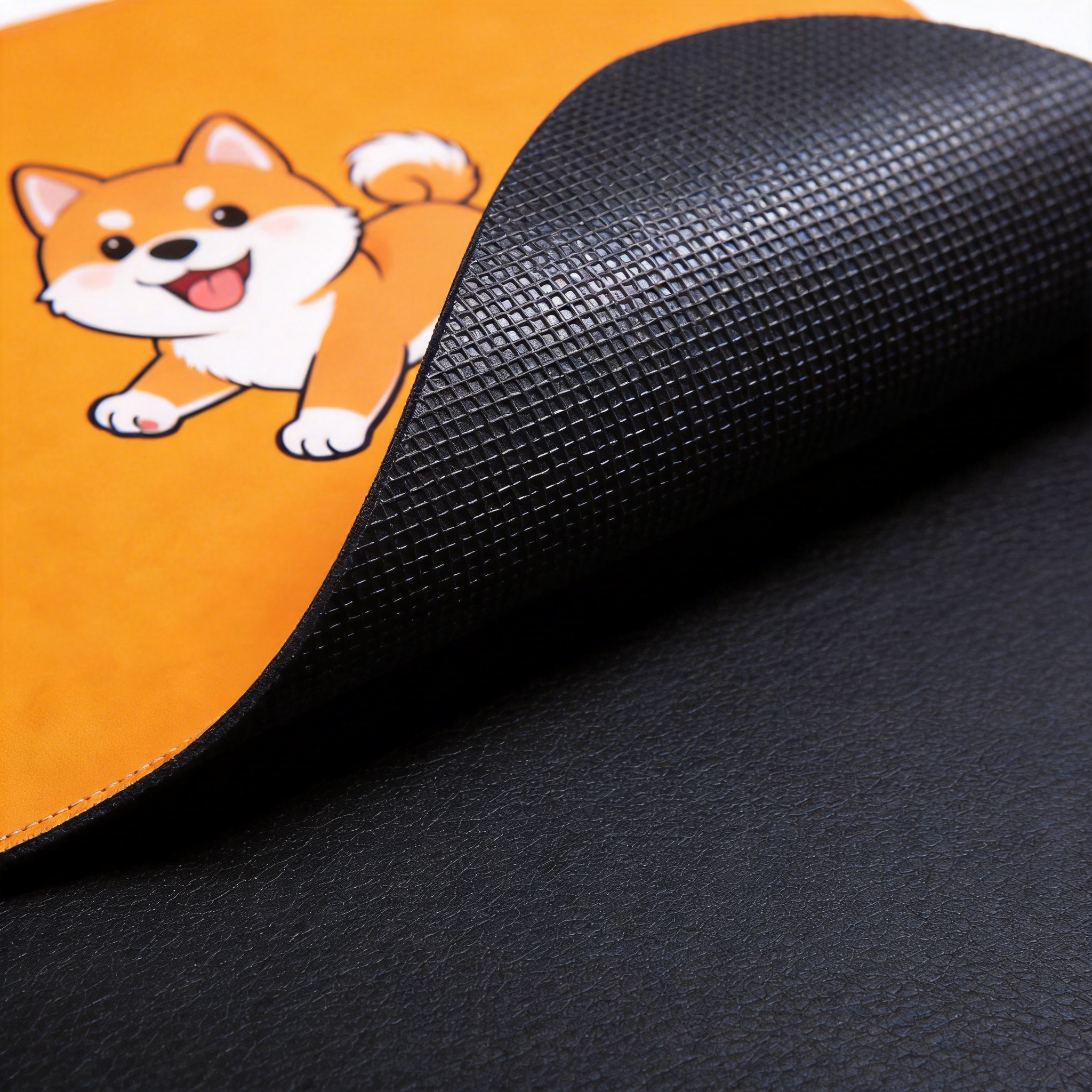 Shiba Inu Leather Desk Mat – A Playful Touch for Your Workspace
