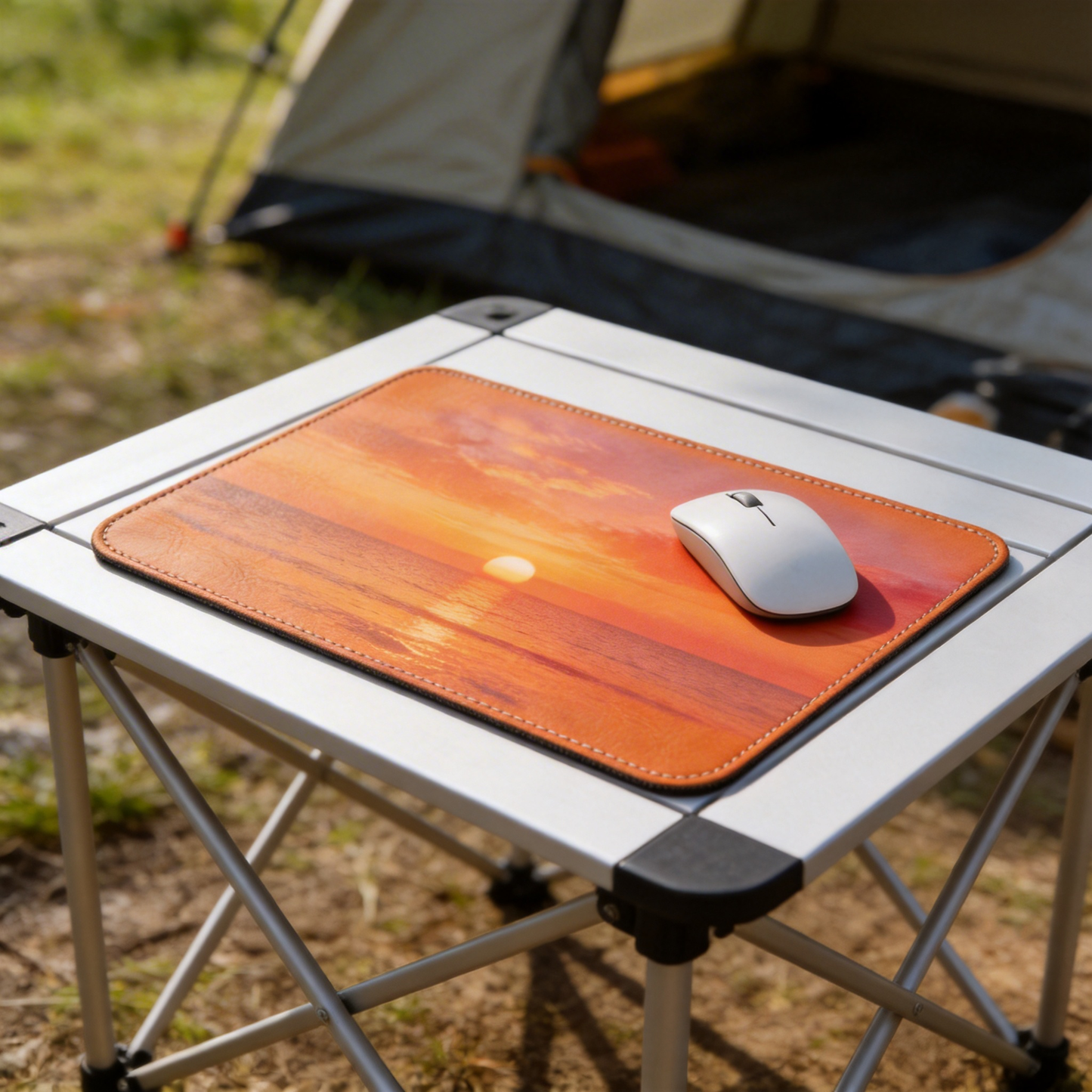 Ocean Sunset Leather Desk Mat – Bring a Calm Vibe to Your Desk