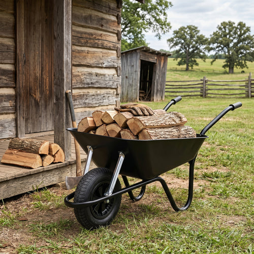 Garden Essential | Steel Yard Cart | Gift-Ready Black Finish