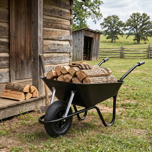 Garden Essential | Steel Yard Cart | Gift-Ready Black Finish