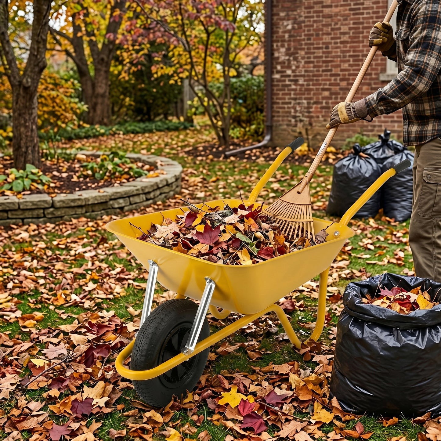 Outdoor Favorite | Steel Garden Cart | Gift-Ready Sunshine Yellow