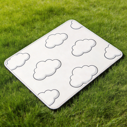 Cloud-Inspired Desk Mat | Soft Leather | Relaxing Workspace | For Dreamers | Light and Airy | Ideal for Home Offices