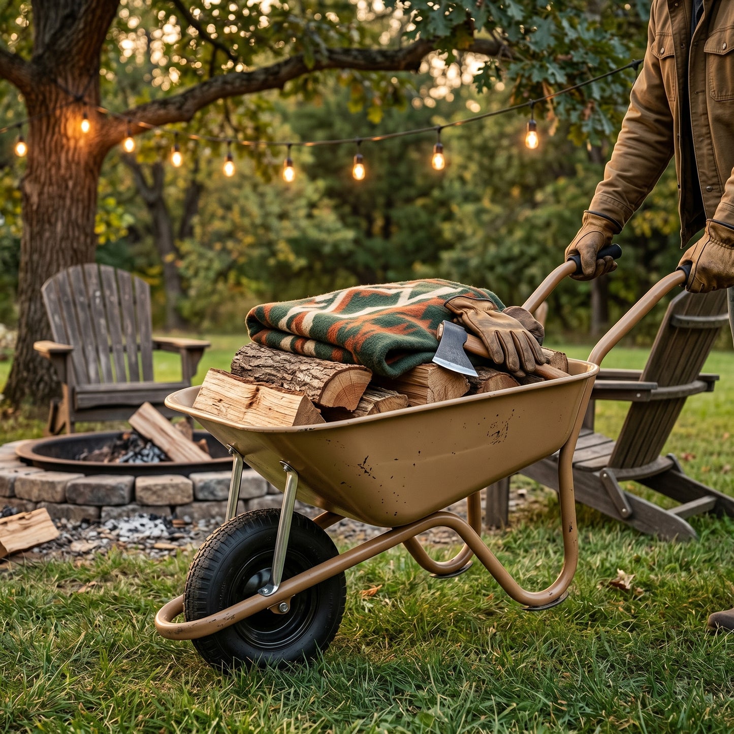 Rustic Essential | Steel Garden Cart | Gift-Ready Earth Tone