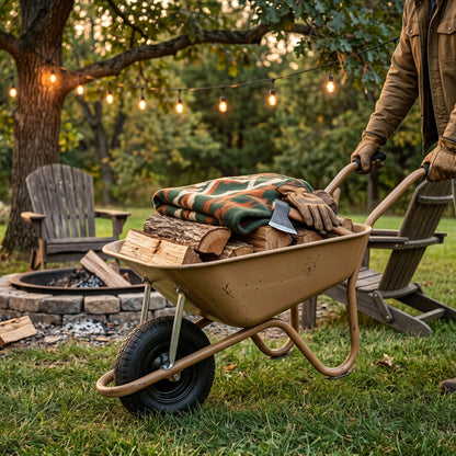 Rustic Essential | Steel Garden Cart | Gift-Ready Earth Tone