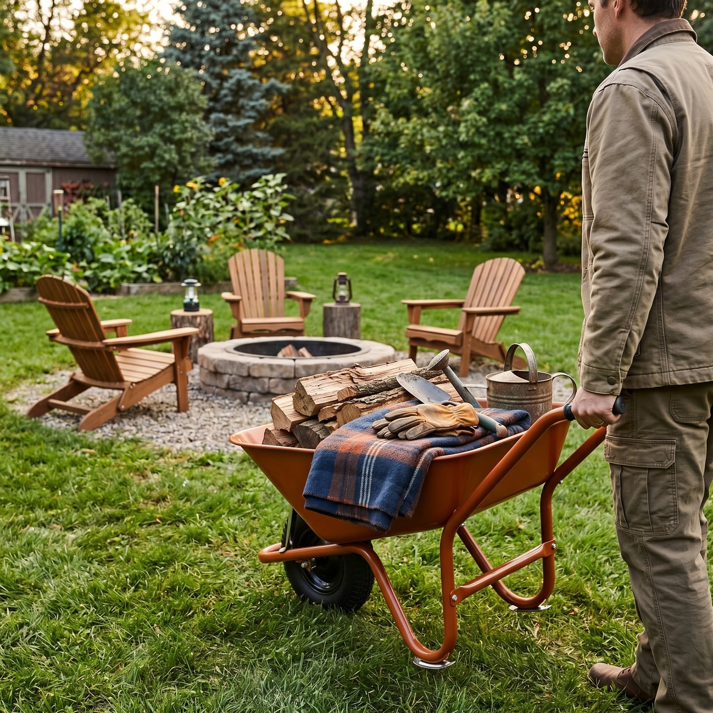 Garden Essential | Steel Utility Cart | Gift-Ready Autumn Copper