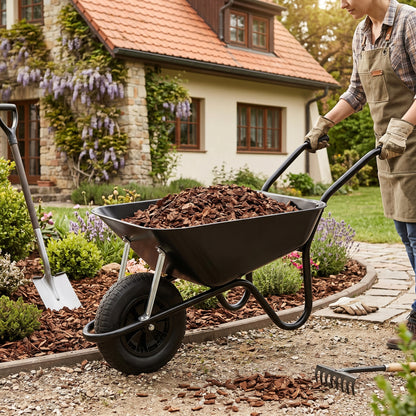 Garden Essential | Steel Yard Cart | Gift-Ready Black Finish