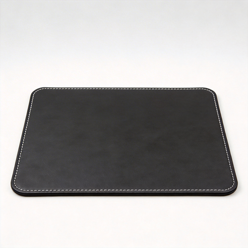 Gift-Worthy | High-Quality Leather | Functional Desk Mat | Ideal for Professionals | Classic Black with Stitched Edging | A Must-Have for Organized Spaces